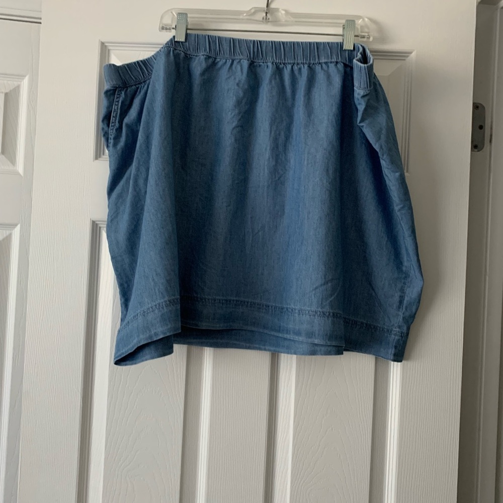 Women’s plus size 3XL chambray like skirt from Sonoma (Good For Life)